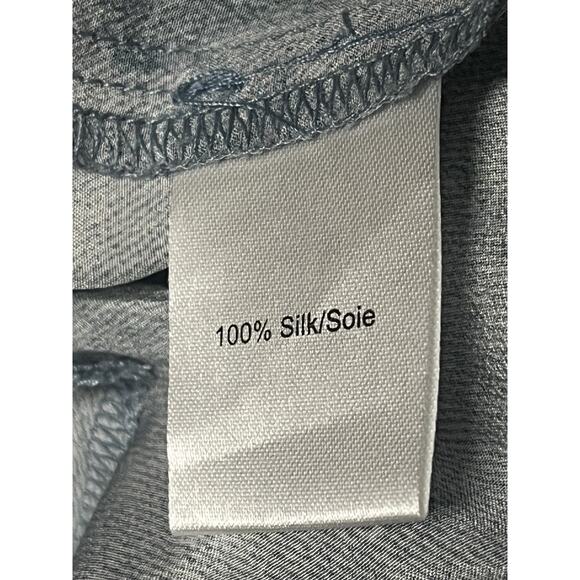 Pam & Gela Jumpsuit Womens Medium Silk Tie Dye Drawstring Pockets Zip Romper - Picture 9 of 13